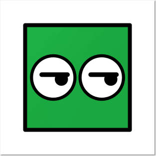 Kubi - the square emoticons – Tsk Tsk, the skeptical face Posters and Art